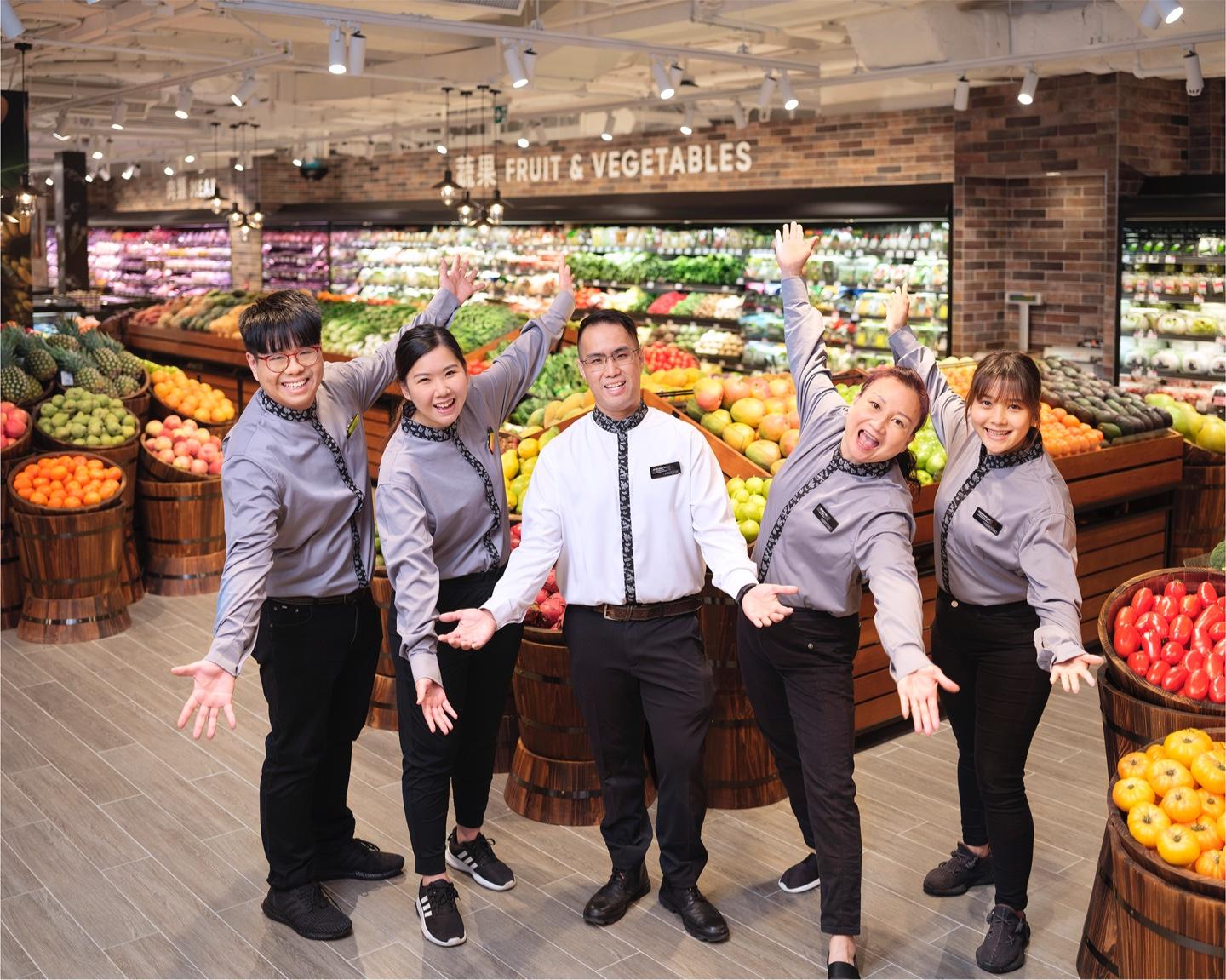 Happy Team Members at Market Place