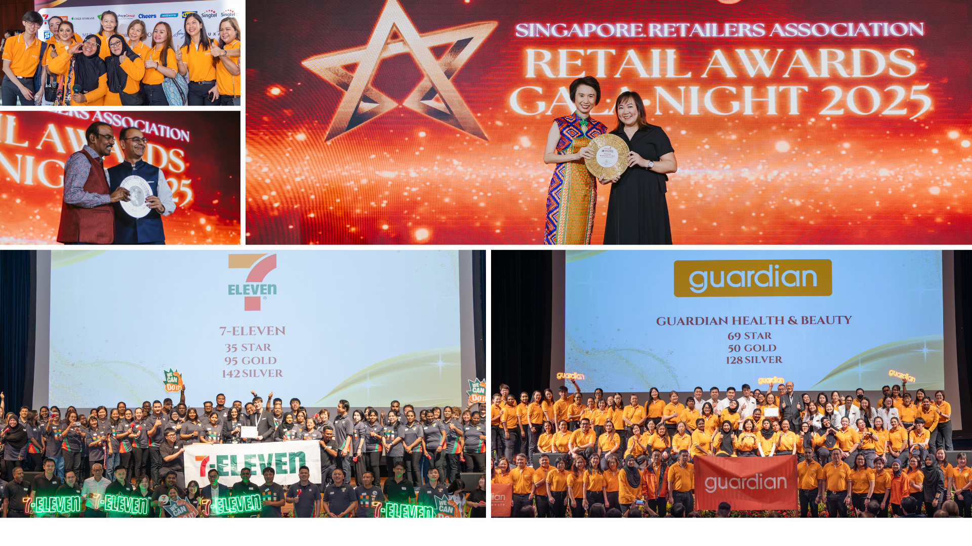 7-Eleven 和 Guardian 新加坡獲卓越服務獎項