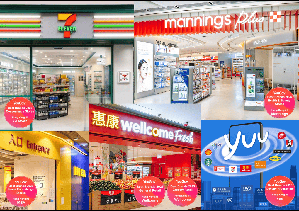 We are proud to share that five of our DFI brands have been recognised in the YouGov Best Brands 2025 Hong Kong rankings